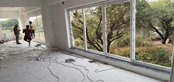 Low window framing and classroom civil fit-out