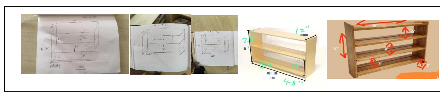 Figure 2: The careful consideration of the finalizing child sized furniture in process